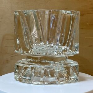 Avon Fostoria 1980's Crystal Special Edition 1.5" Candle Holder